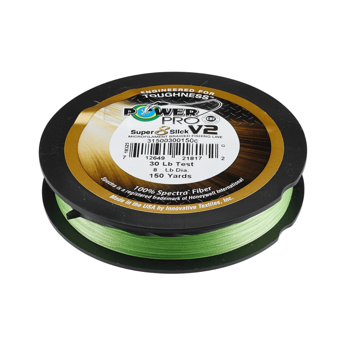 POWER PRO SUPER SLICK V2 BRAID 150YD 30LB AQUA GREEN