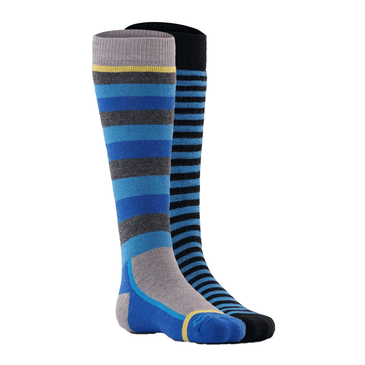 FOX RIVER KID'S SNOW DAY MEDIUM WEIGHT OTC SOCKS 2PK - BLUE ASSORTED