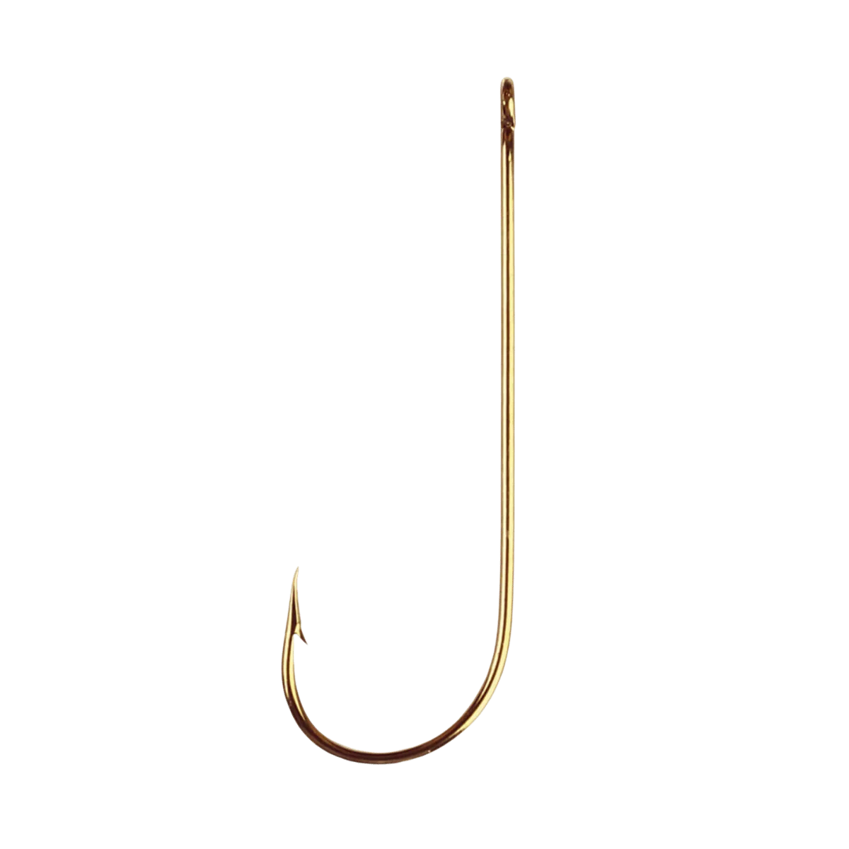 EAGLECLAW ABERDEEN HOOK LIGHT WIRE NON-OFFSET 100PK SIZE 2 BRONZE