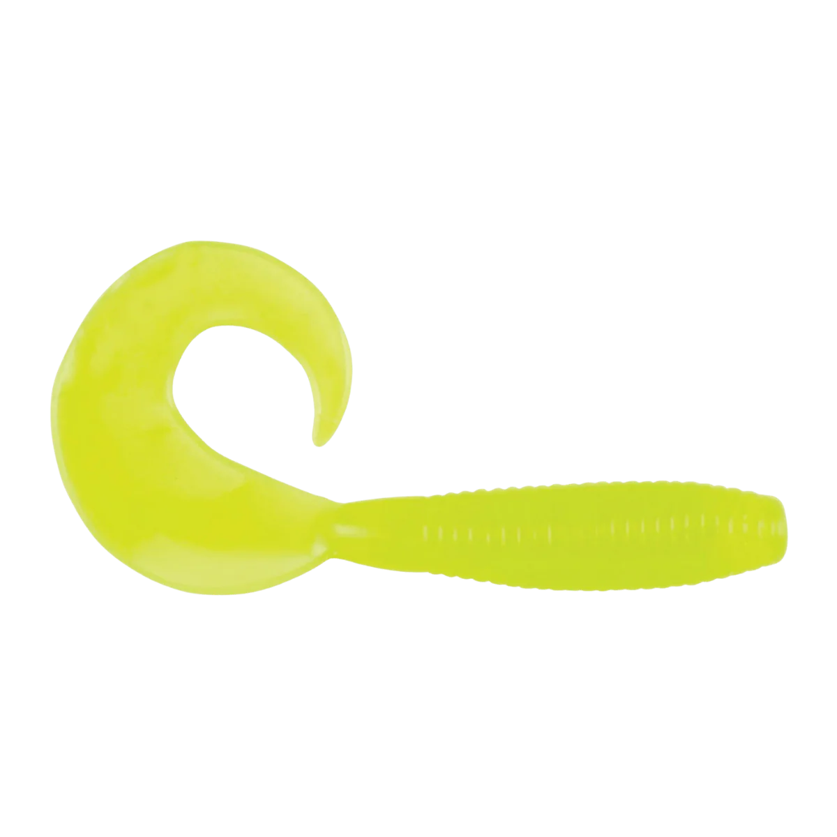 BERKLEY POWERBAIT POWER GRUBS FISHING LURE 4 IN MILKY CHARTREUSE