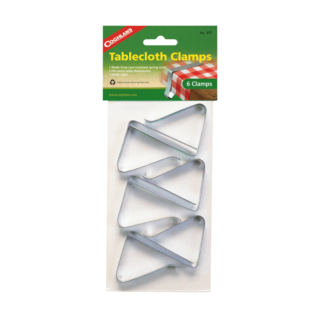 COGHLAN’S TABLECLOTH CLAMPS – 6 PACK