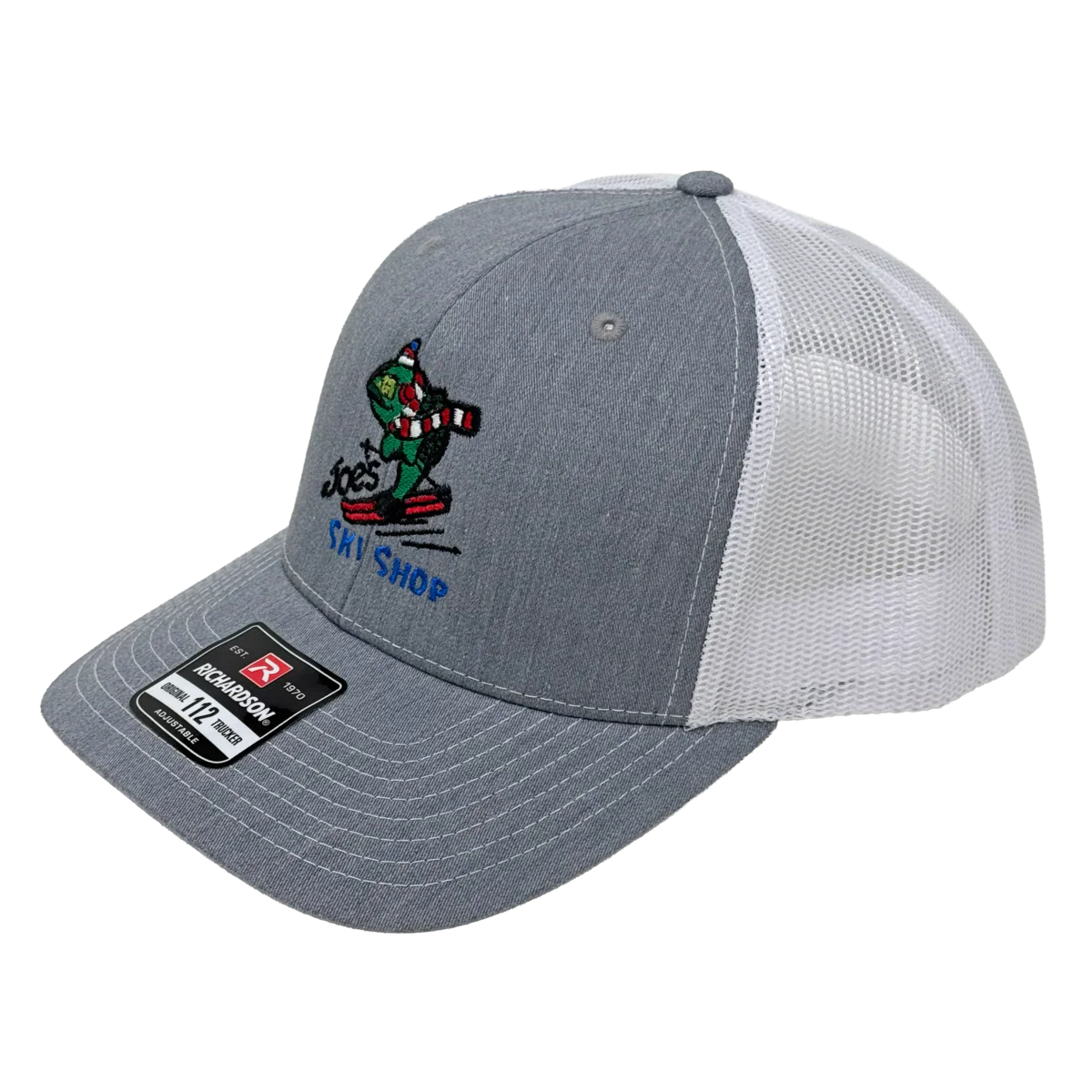 JOE'S SKI SHOP TRUCKER SKIFISH LOGO CAP - HEATHER GREY/WHITE