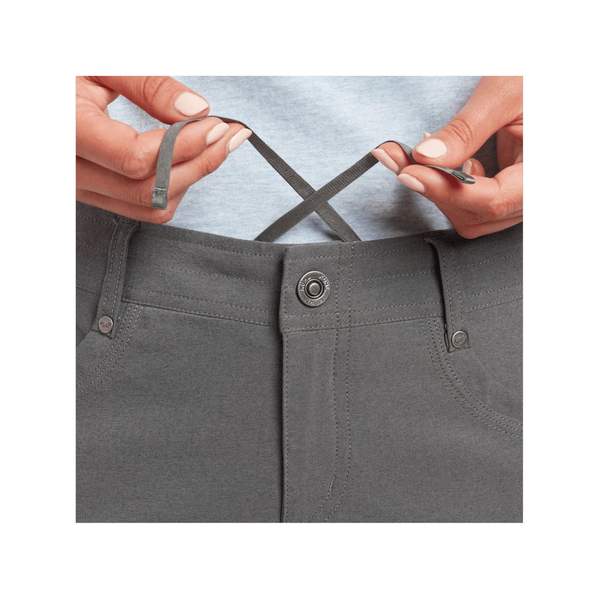 KUHL WOMEN'S TREKR PULL ON CARGO SHORT 11" - CHARCOAL - Image 3