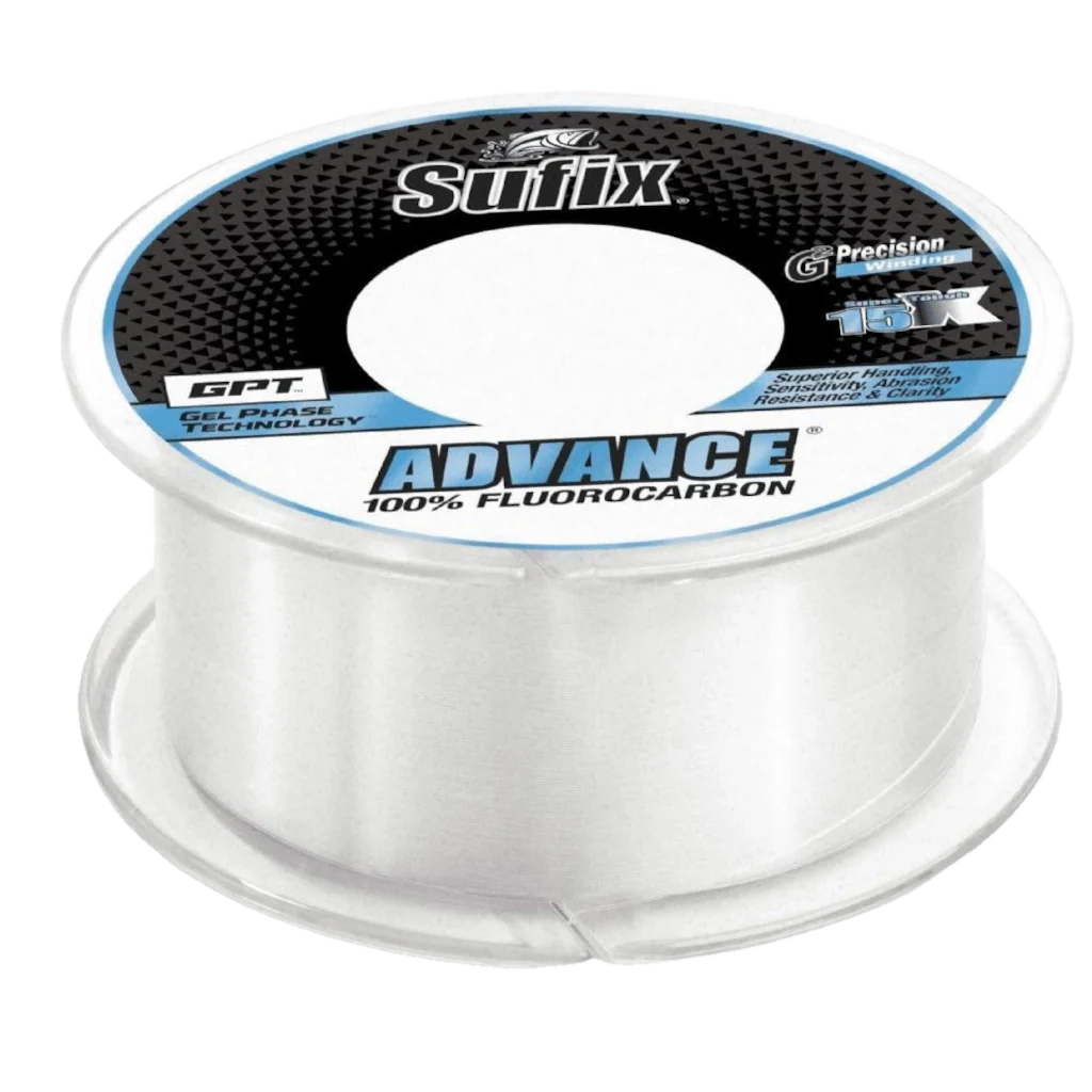 Sufix Advance Fluorocarbon Fishing Line, 8lb Test, 200 Yd Spool
