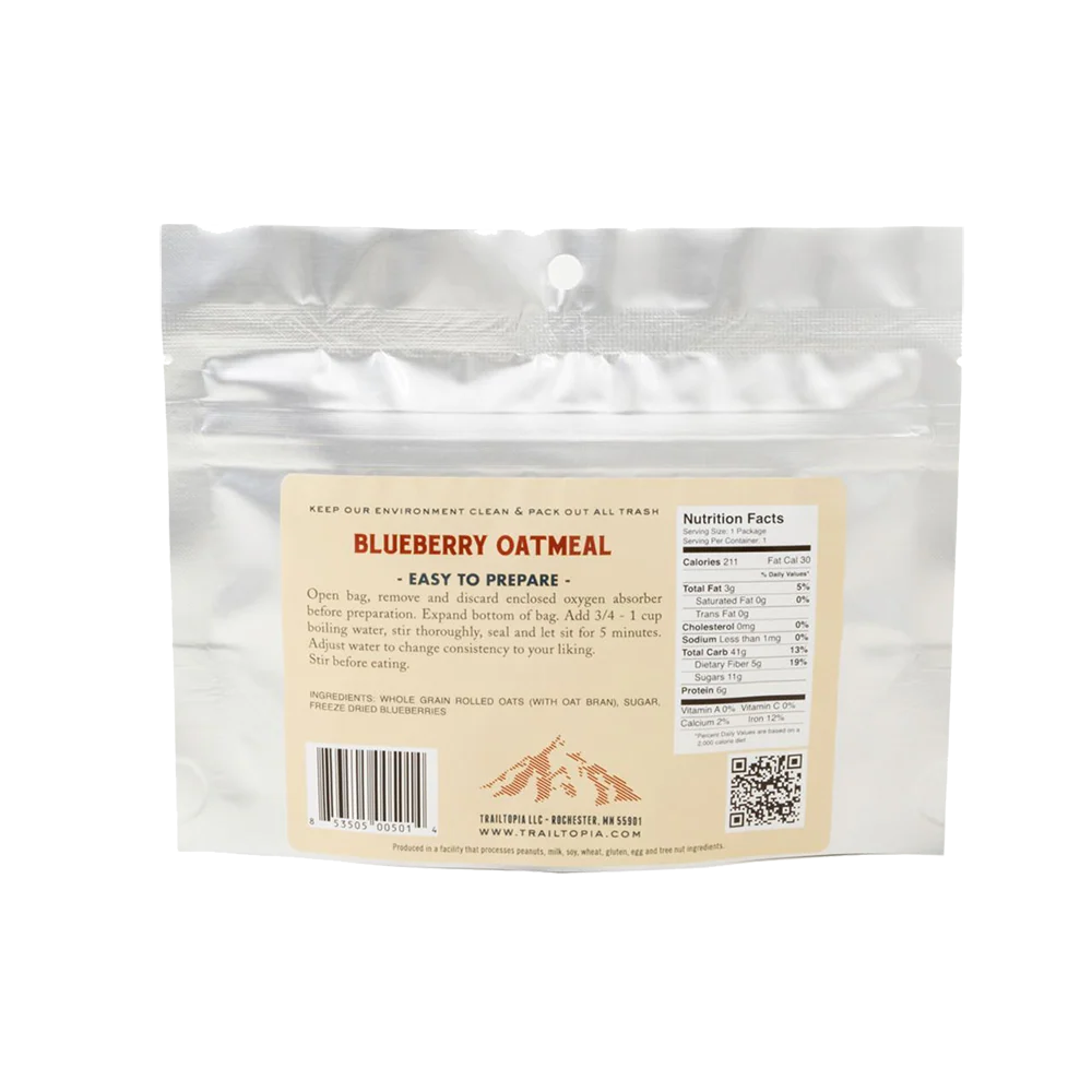 Blueberry Oatmeal, Single Serving, Gluten Free - Image 2