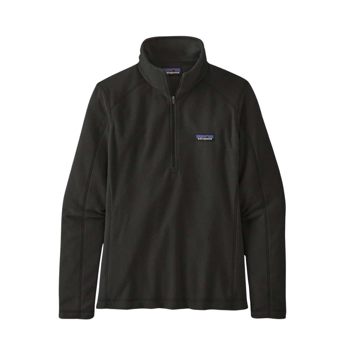 PATAGONIA WOMEN'S MICRO-D 1/4 ZIP FLEECE - BLACK