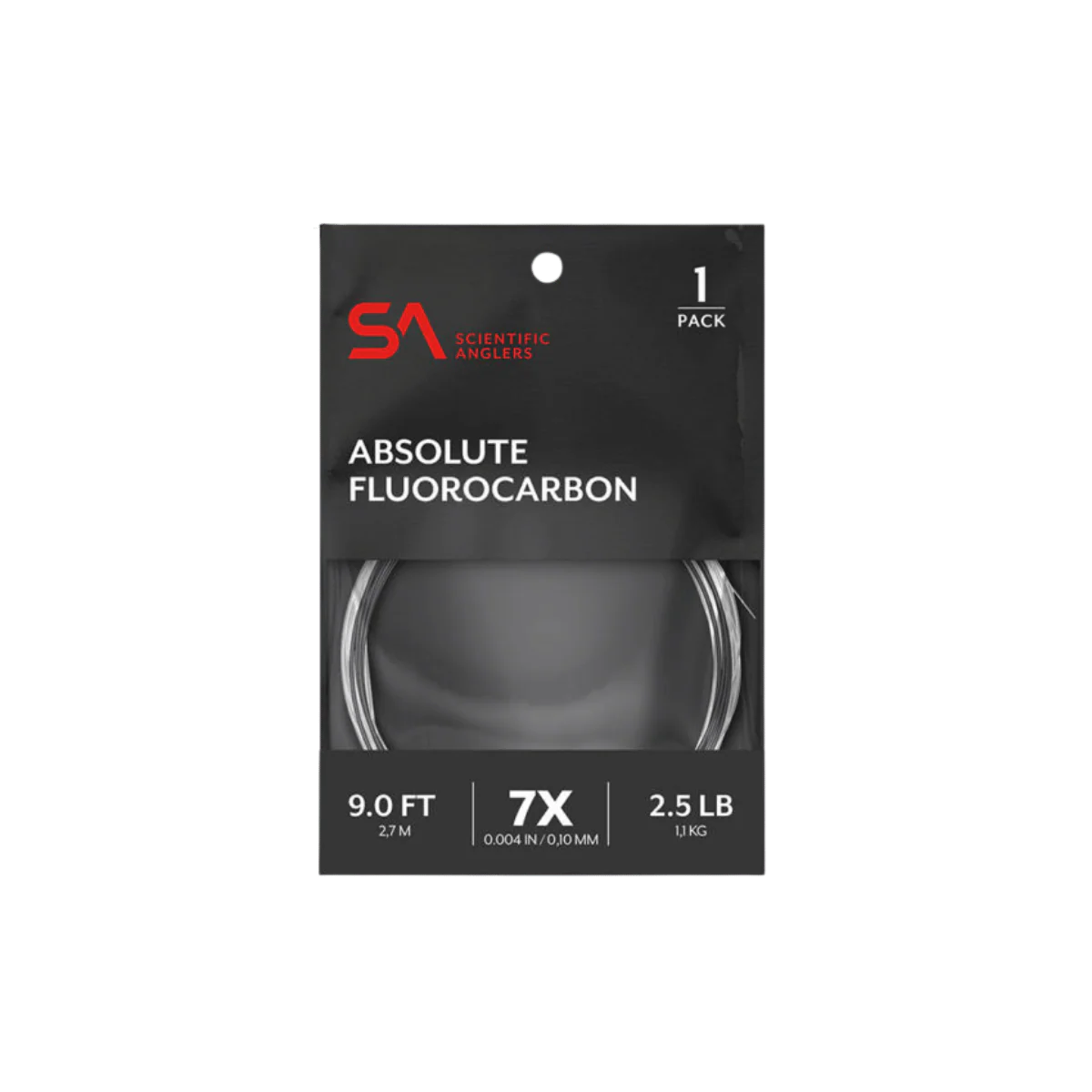 SCIENTIFIC ANGLERS ABSOLUTE FLUOROCARBON 9FT - 4X - CLEAR