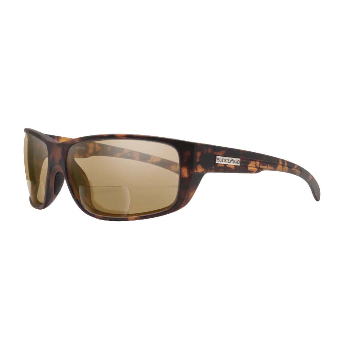 SUNCLOUD MILESTONE POLARIZED SUNGLASSES READERS +2.50 - MATTE TORTOISE/BROWN