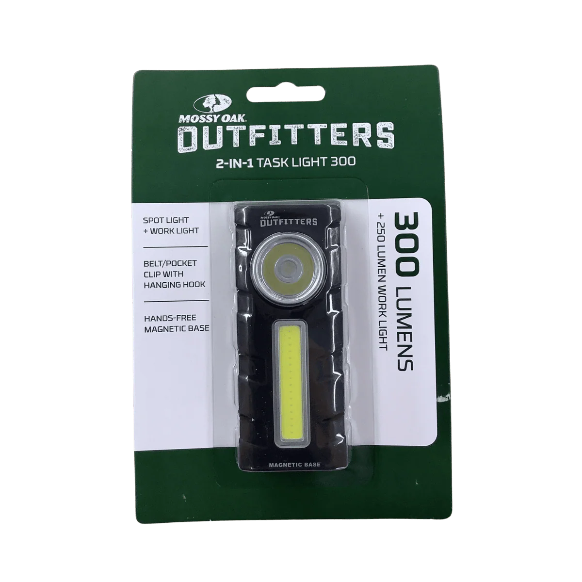 MOSSY OAK OUTFITTERS 2IN1 TASK LIGHT 300 LUMEN