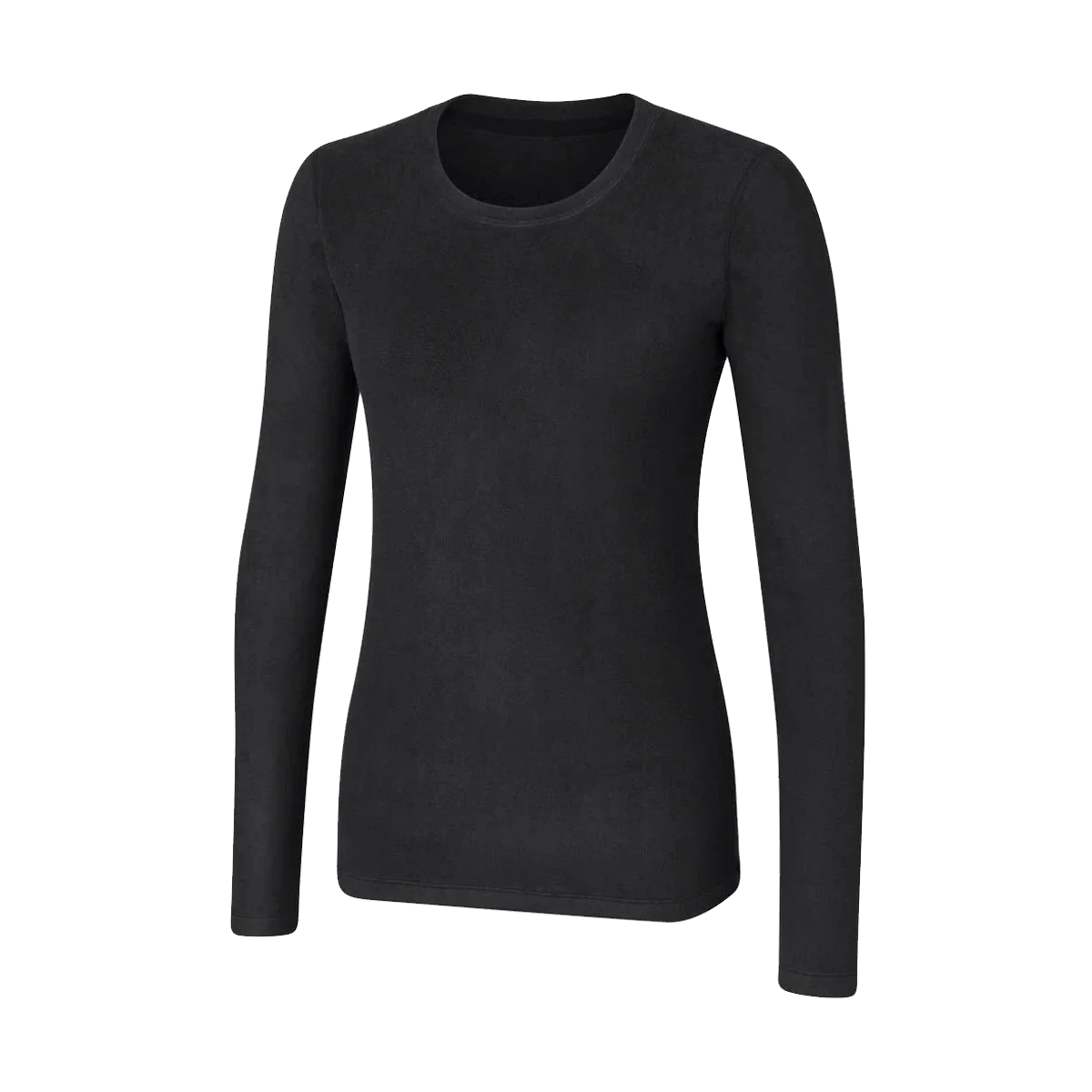 TERRAMAR WOMEN'S HERITAGE PERFORMANCE FLEECE CREW 4.0 - BLACK