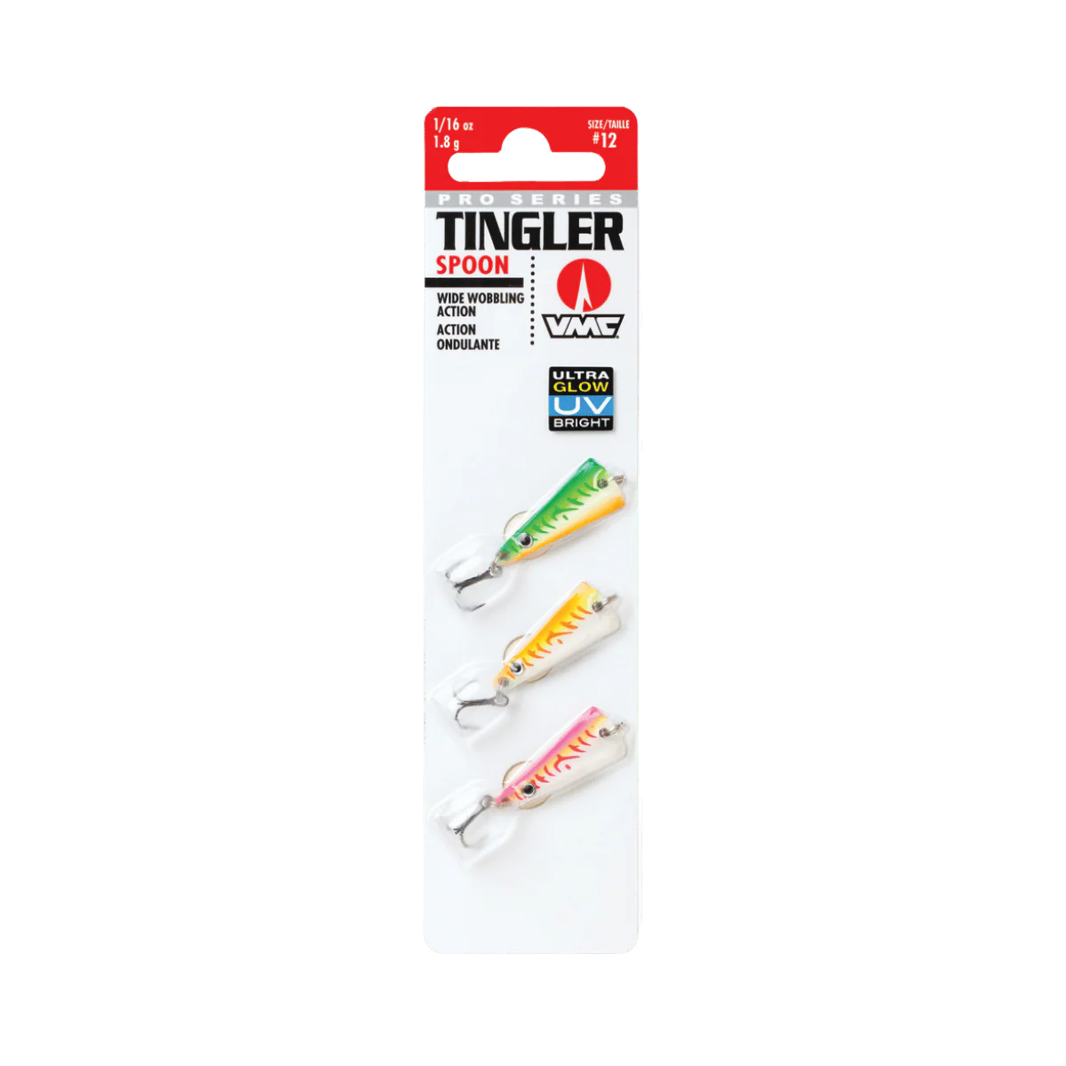 VMC TINGLER SPOON KIT - 1/8OZ - GLOW