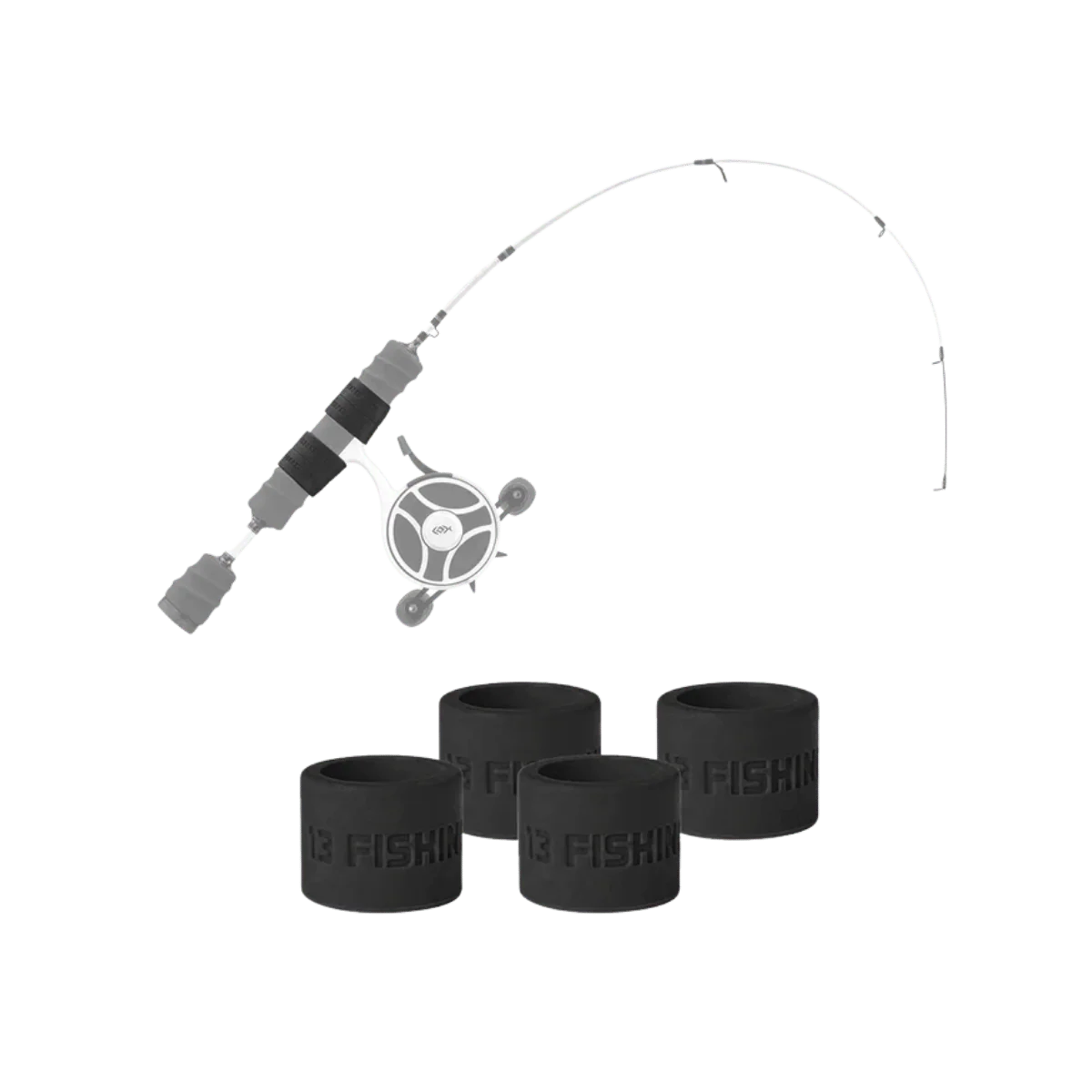 13 FISHING ICE REEL ANCHOR WRAP BANDS 4PK