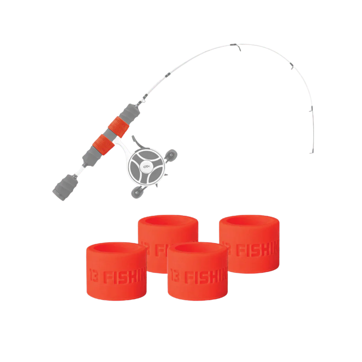 13 FISHING ICE REEL ANCHOR WRAP BANDS 4PK - Image 2