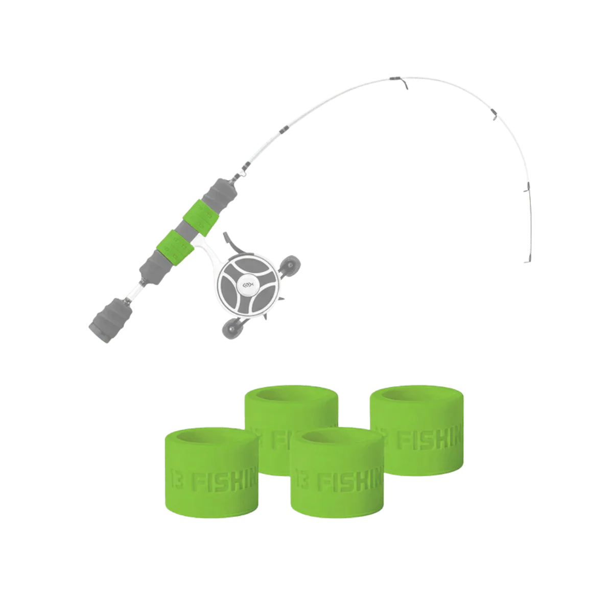 13 FISHING ICE REEL ANCHOR WRAP BANDS 4PK - Image 3