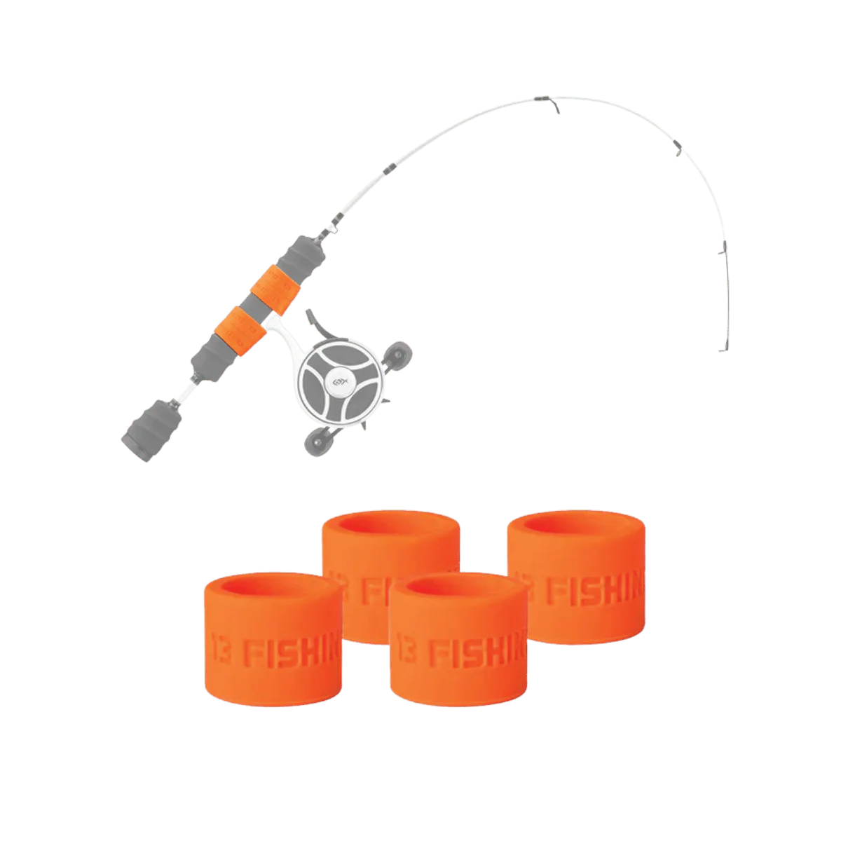 13 FISHING ICE REEL ANCHOR WRAP BANDS 4PK - Image 4