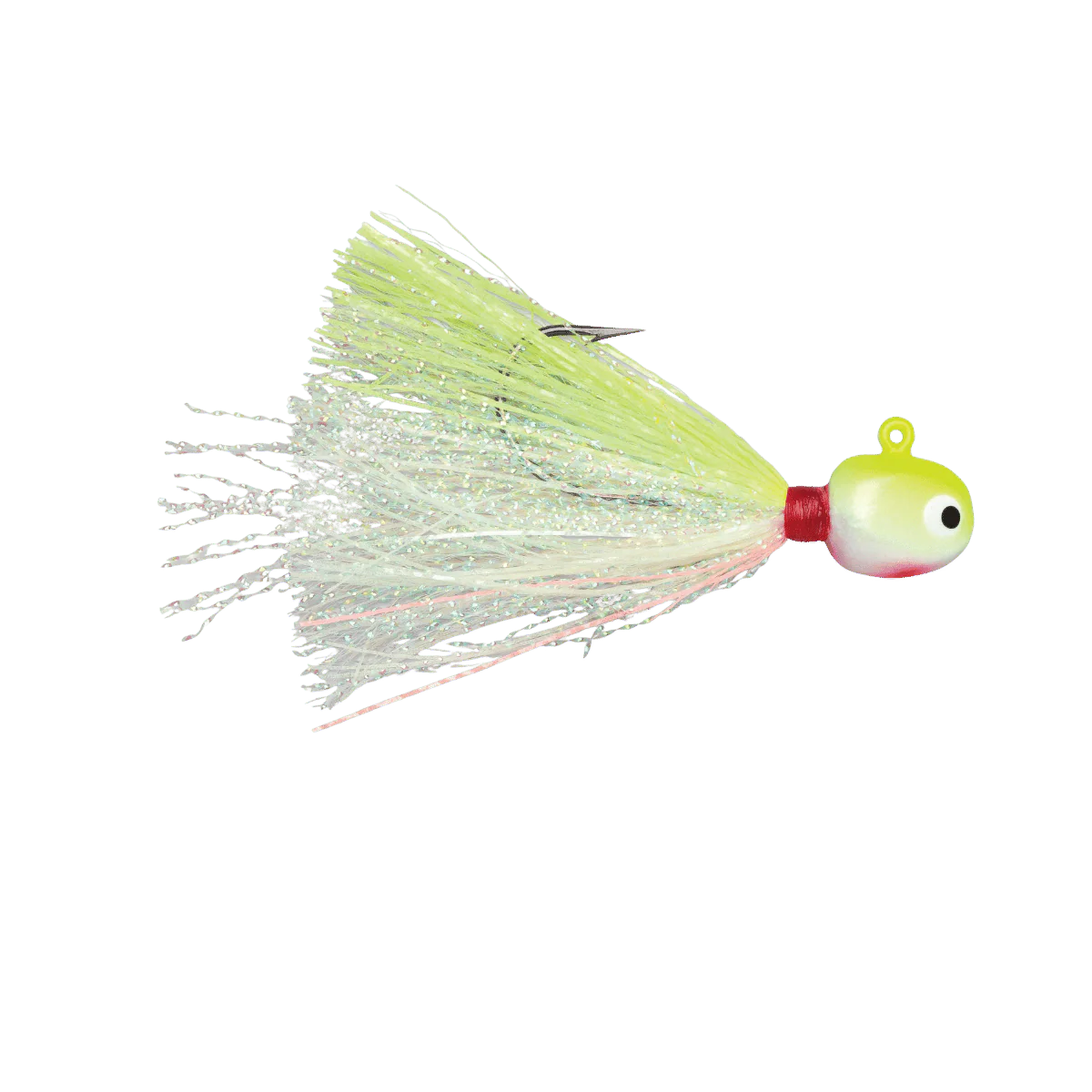 VMC HOT SKIRT GLOW JIG 1/32OZ - CHARTREUSE WHITE