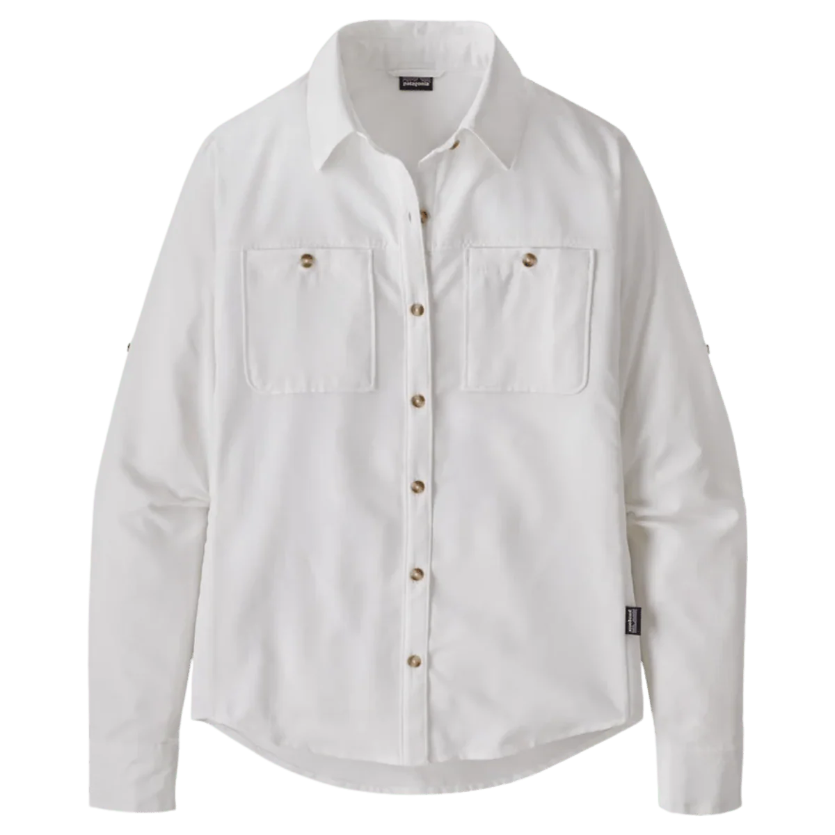 PATAGONIA WOMEN'S SELF GUIDED HIKE LONG SLEEVE SHIRT - WHITE