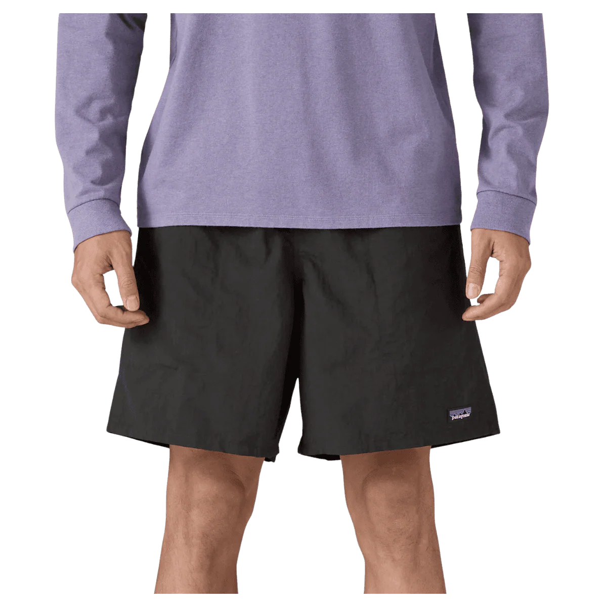 PATAGONIA MEN'S BAGGIES LONGS 7" INSEAM SHORT - BLACK - Image 2