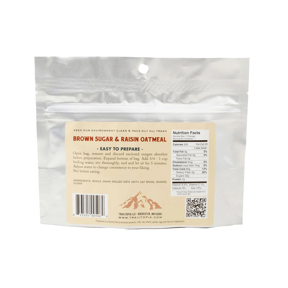 Brown Sugar Raisin Oatmeal, Single Serving, Gluten Free - Image 2