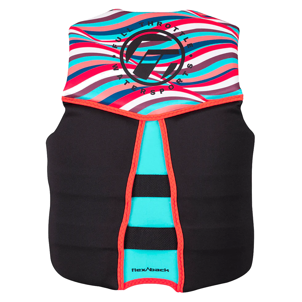 FULL THROTTLE WOMEN'S RAPID-DRY FLEX-BACK LIFE JACKET - PINK - Image 2
