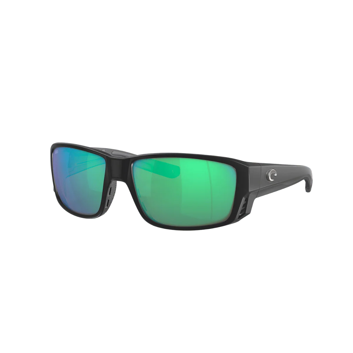 COSTA DEL MAR TUNA ALLEY PRO SUNGLASSES - MATTE BLACK - GREEN