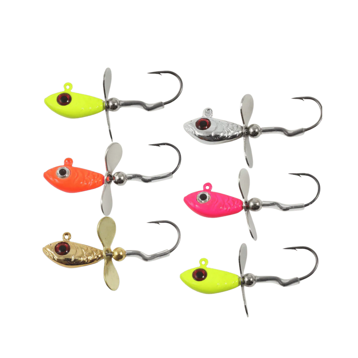 NORTHLAND WHISTLER JIG 6CD ASSORTED COLORS 1/8OZ
