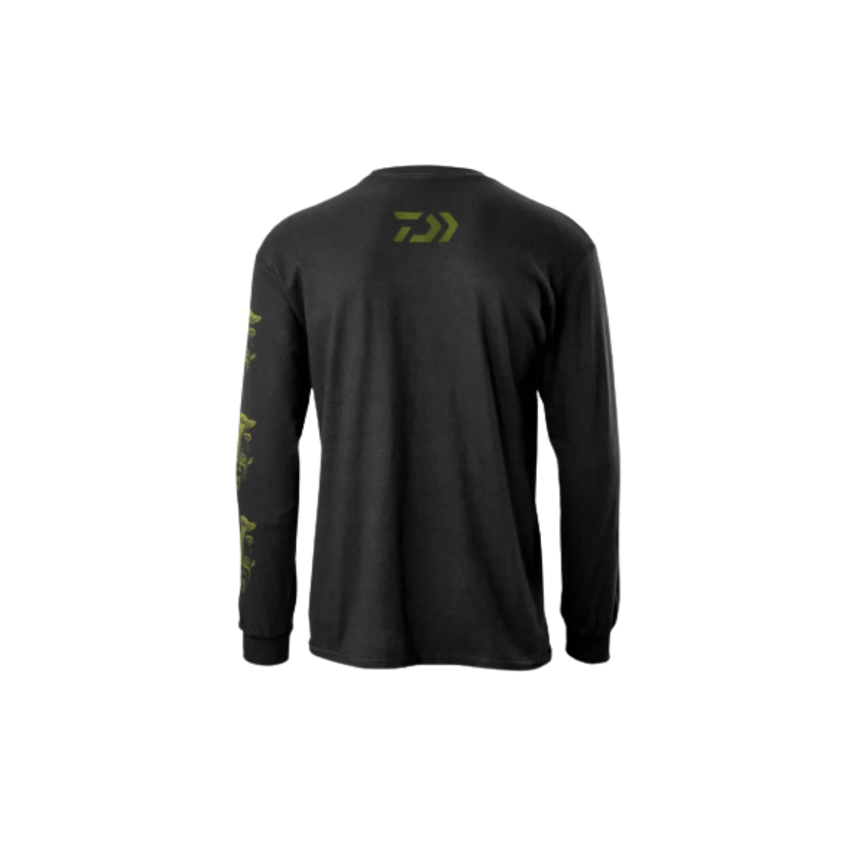 DAIWA BASS SKIN PRINT LS T-SHIRT - BLACK