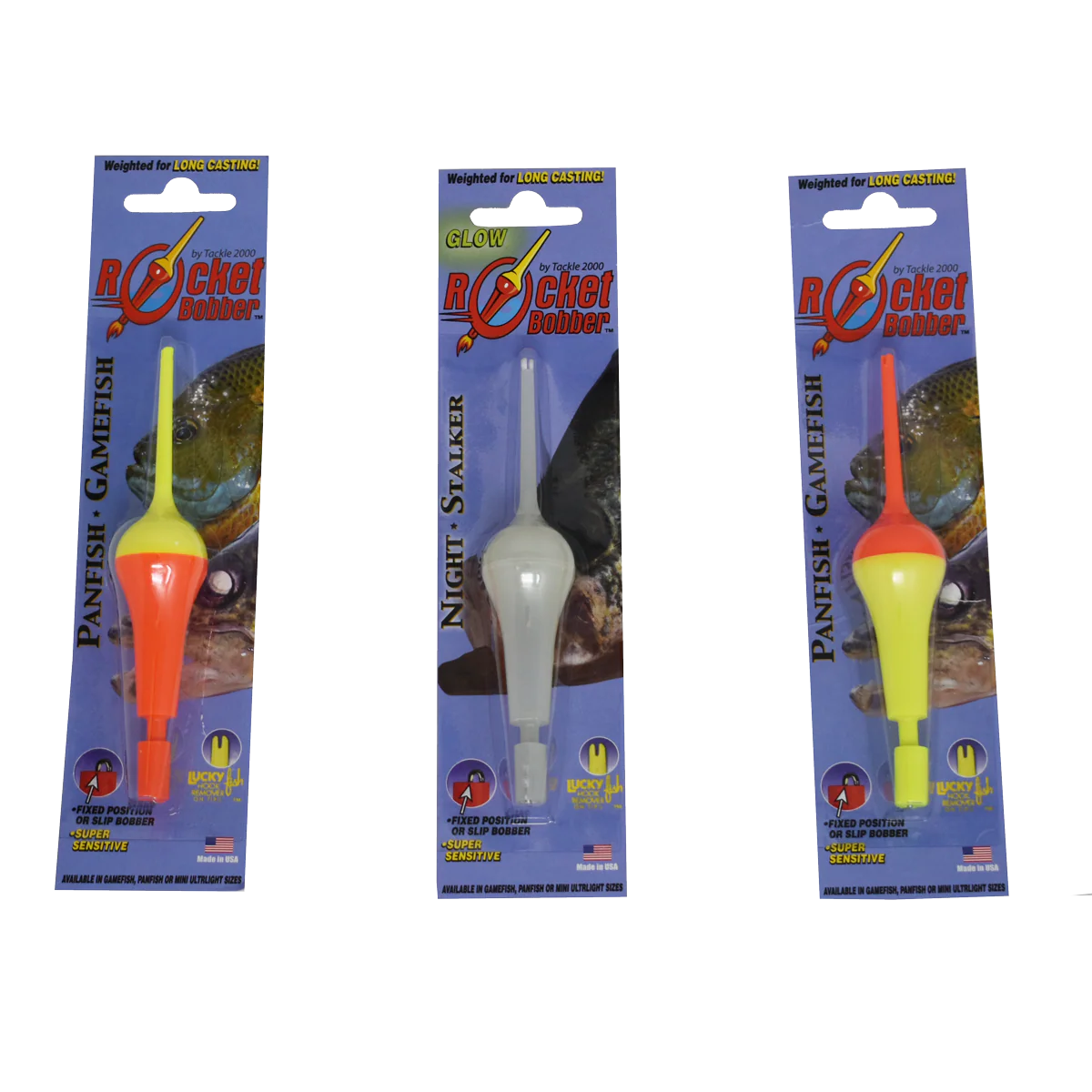 Rocket Bobber Junior, Yellow Top - (4 3/4") Single Blister Pack