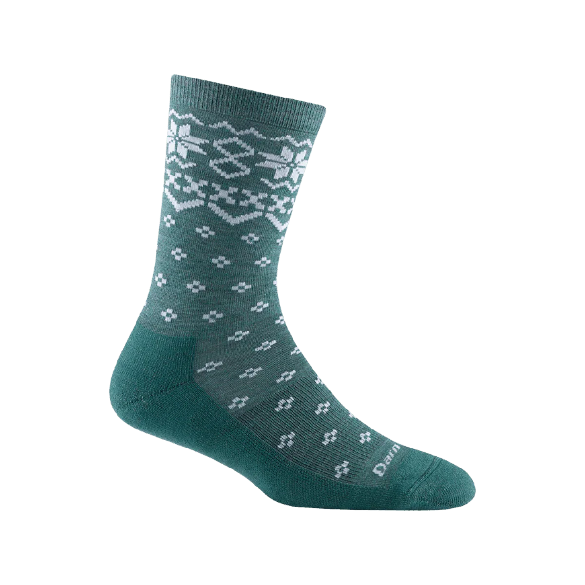 DARN TOUGH WOMENS SHETLAND CREW LTWT CUSH - TEAL