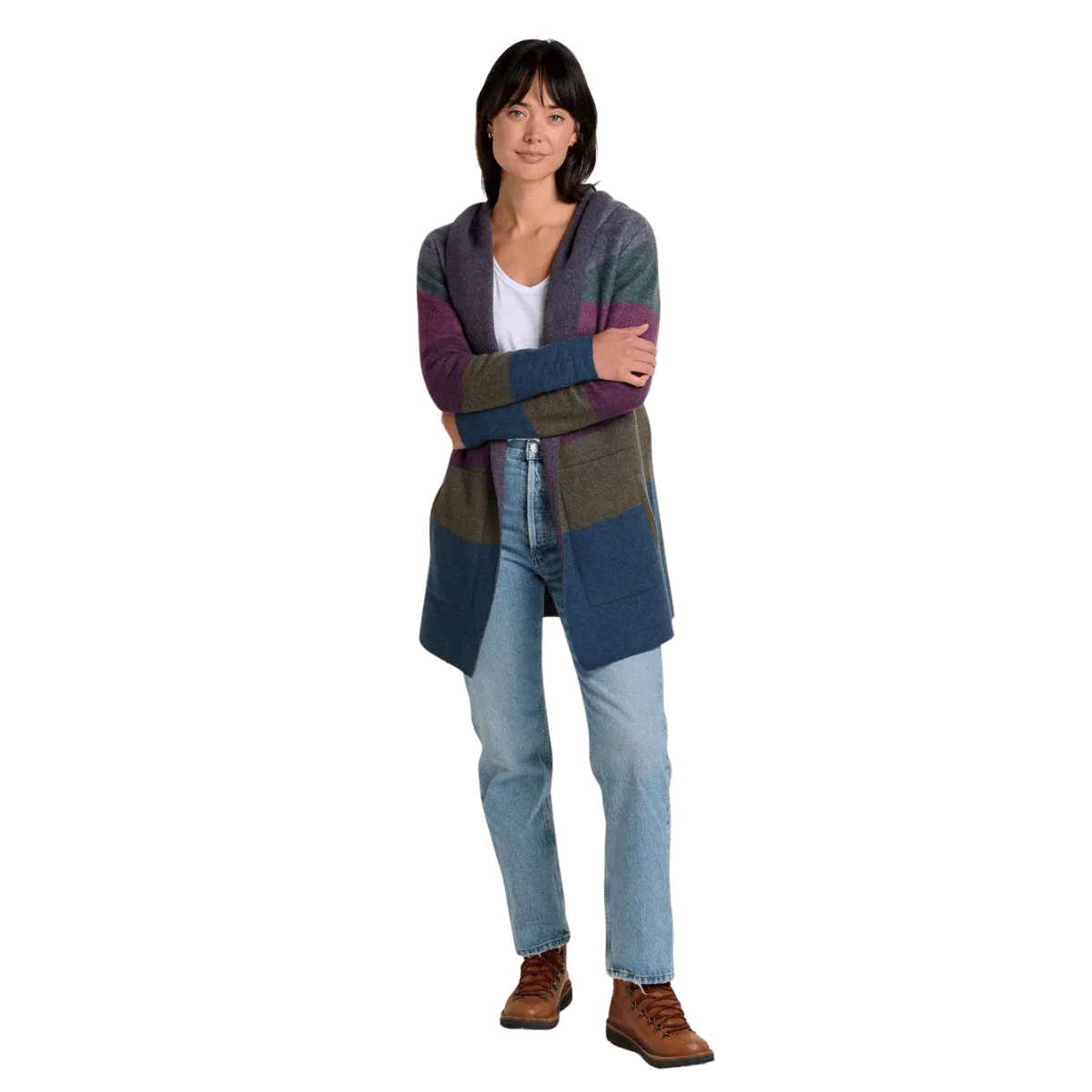 TOAD AND CO WOMENS HEARTFELT MERINO HOODIE - LAKE