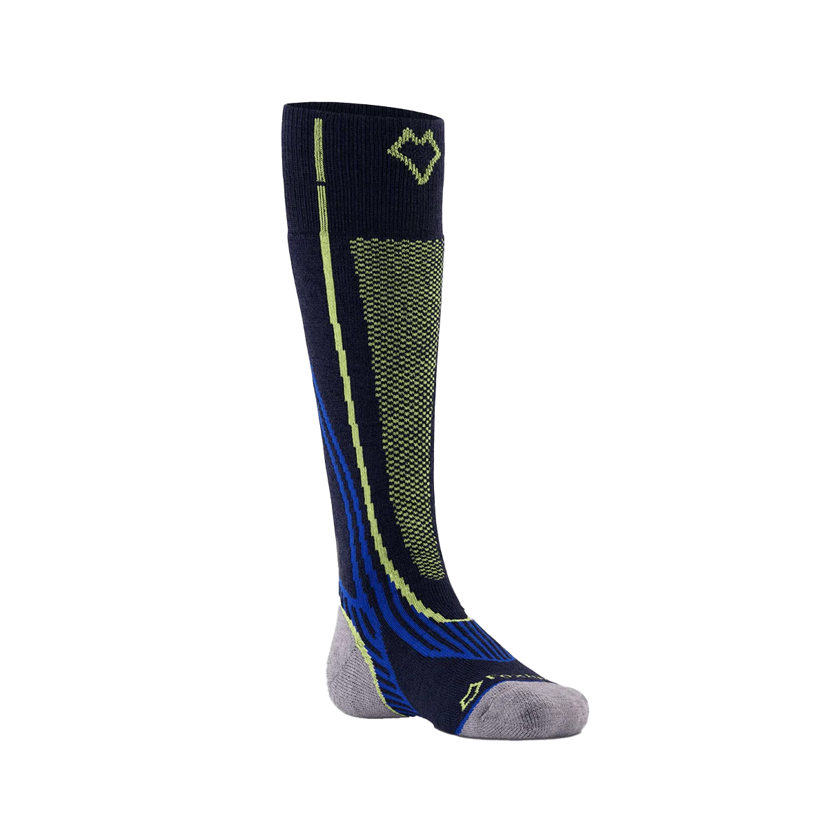 FOX RIVER KIDS' SNOWPASS MEDIUM WEIGHT OTC SKI SNOWBAORD SOCKS - NAVY