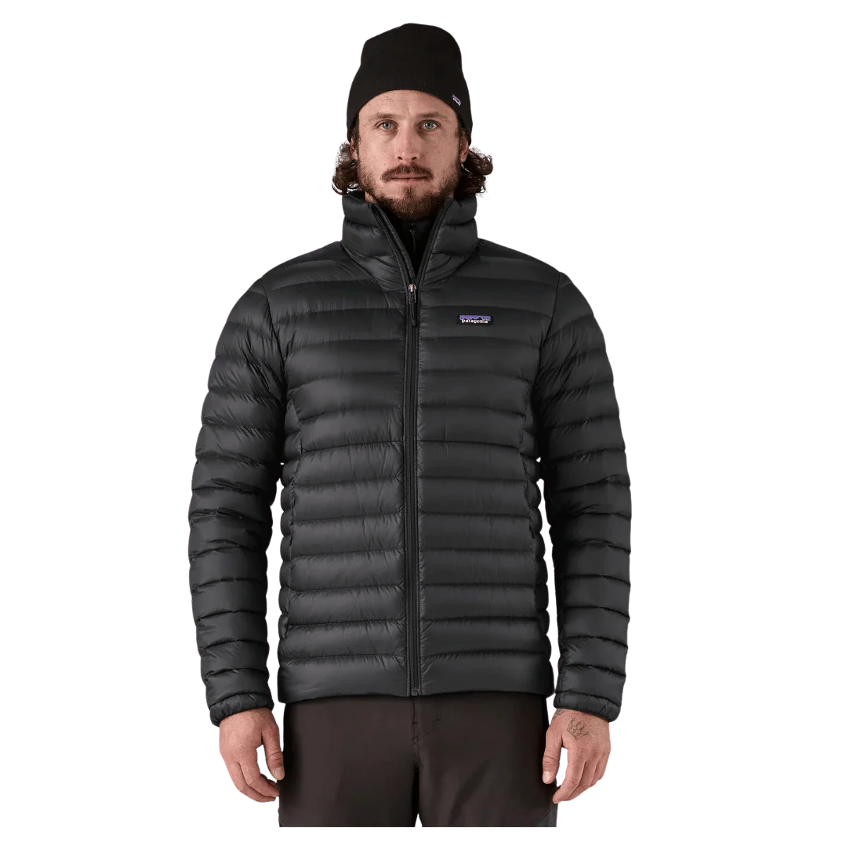 PATAGONIA MEN'S DOWN SWEATER JACKET DWR FINISH - BLACK - Image 2