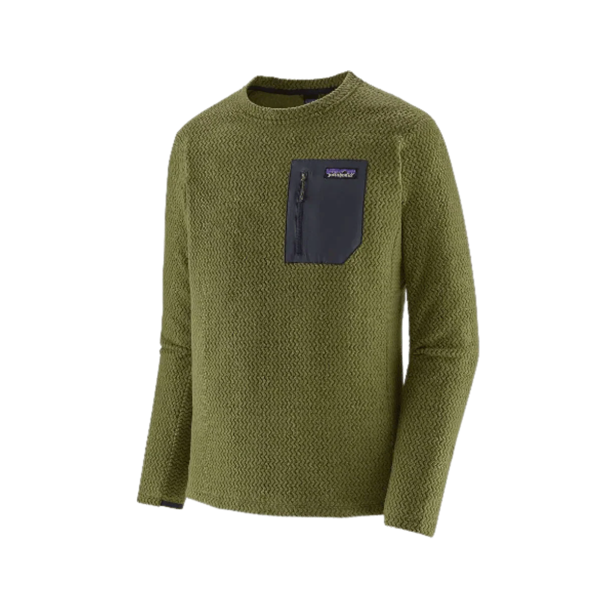 PATAGONIA R1 AIR CREW - BASIN GREEN