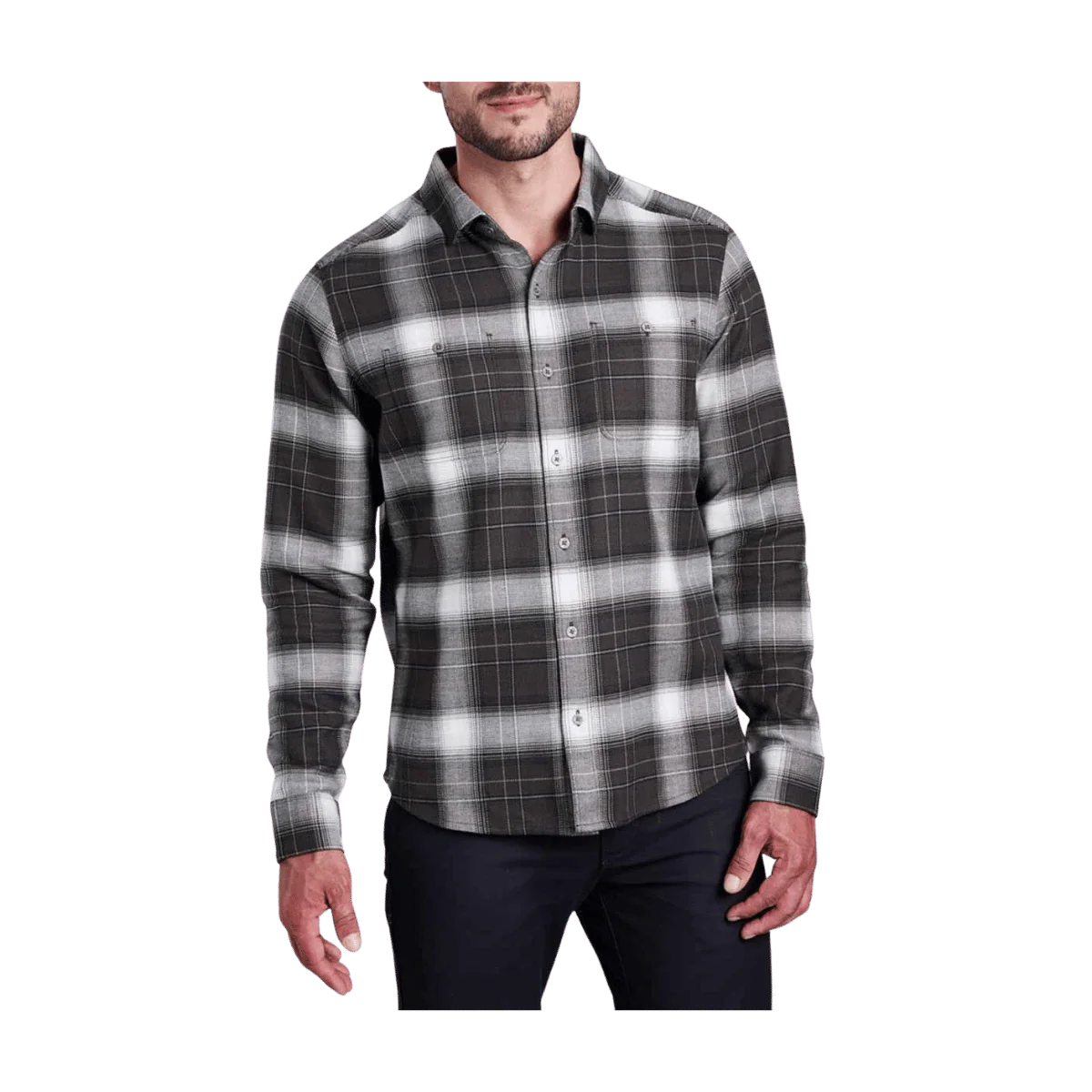 KUHL MEN'S LAW FLANNEL LONG SLEEVE - AGED OAK