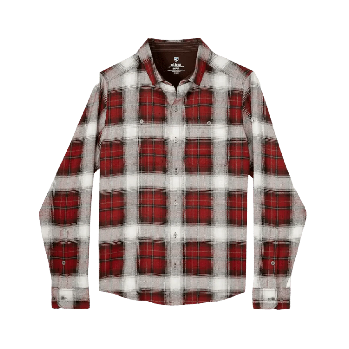 KUHL MEN'S LAW FLANNEL LONG SLEEVE - OXBLOOD