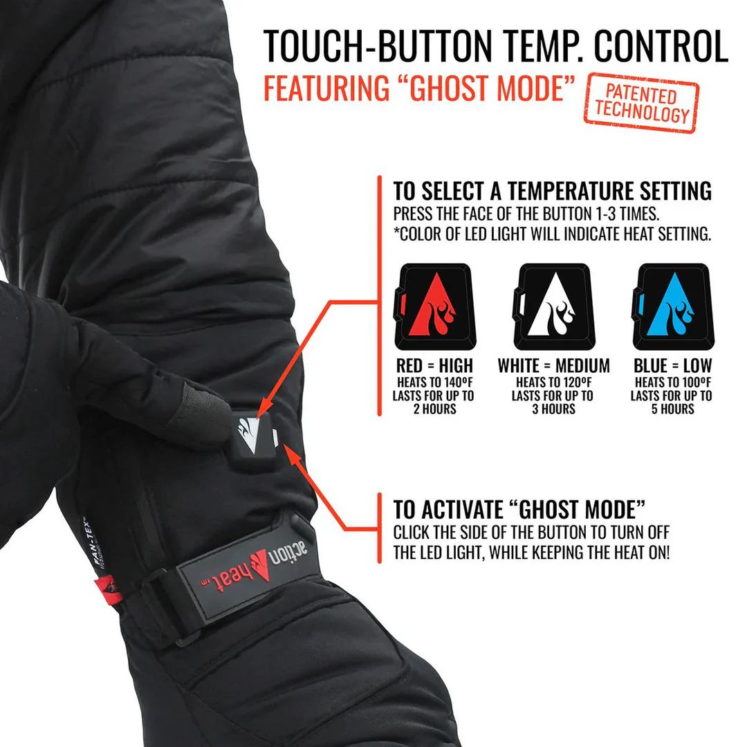 ACTIONHEAT MEN'S 5V BATTERY HEATED SNOW GLOVES - WINDPROOF - Image 6