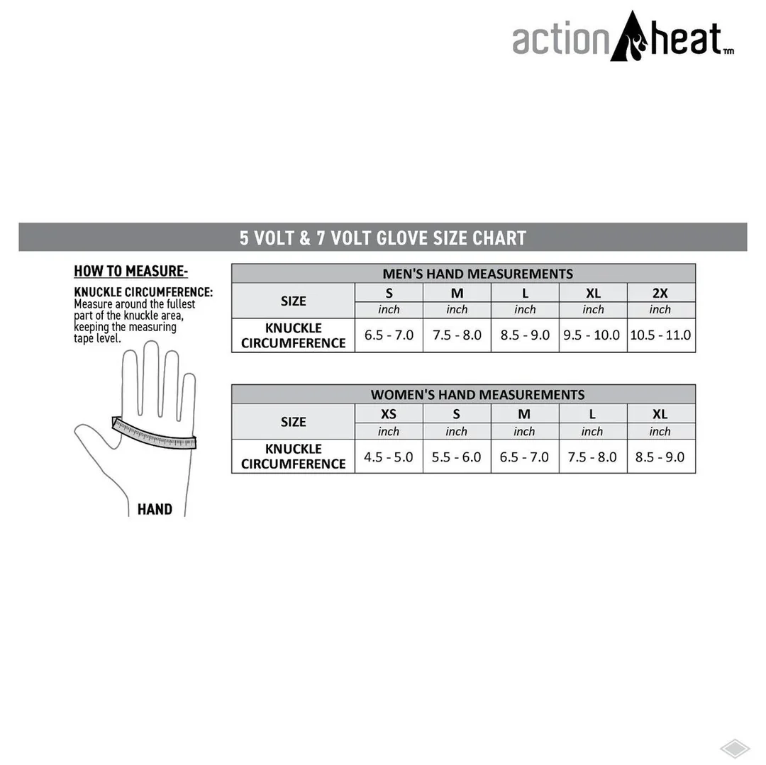 ACTIONHEAT MEN'S 5V BATTERY HEATED SNOW GLOVES - WINDPROOF - Image 8