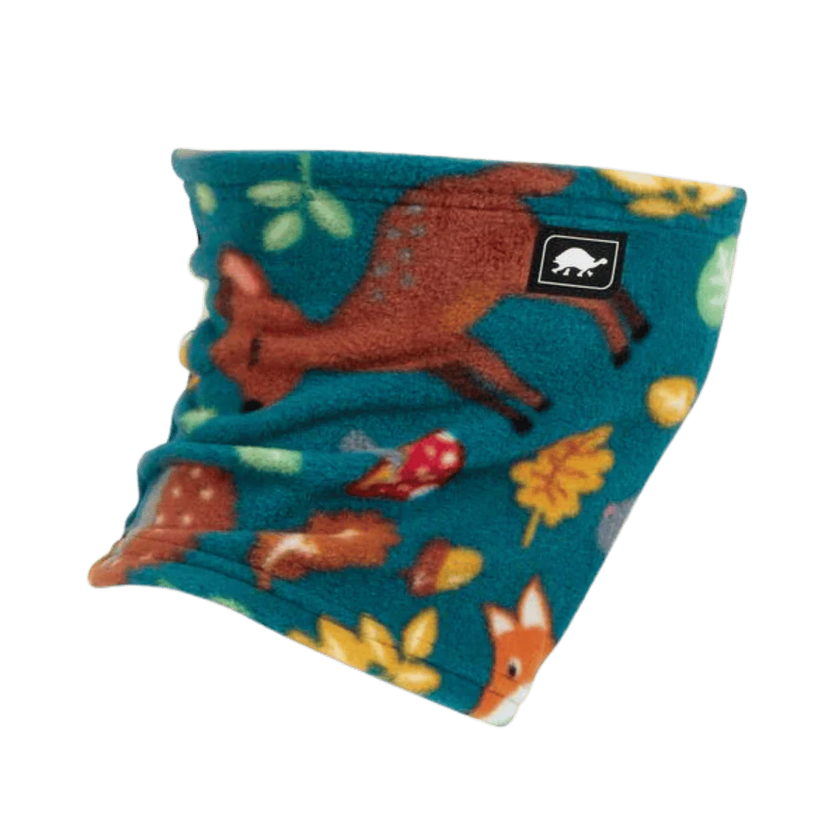 TURTLE FUR KIDS PLAYFUL PRINT FLEECE NECK WARMER - Image 2