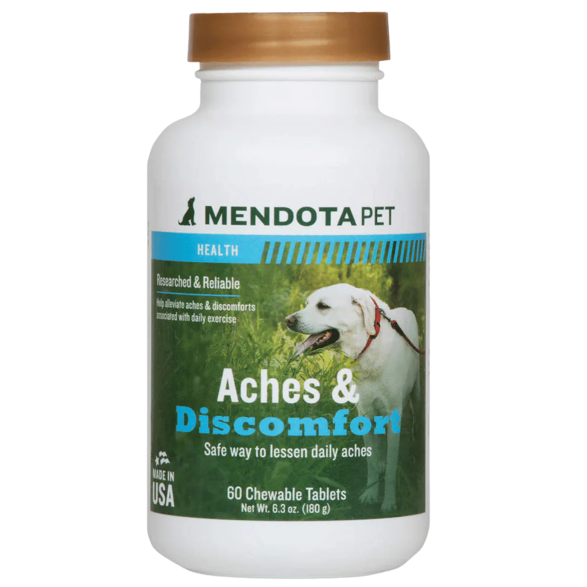 MENDOTA PET RETRIEVE ACHES & DISCOMFORT - 60 TABLETS