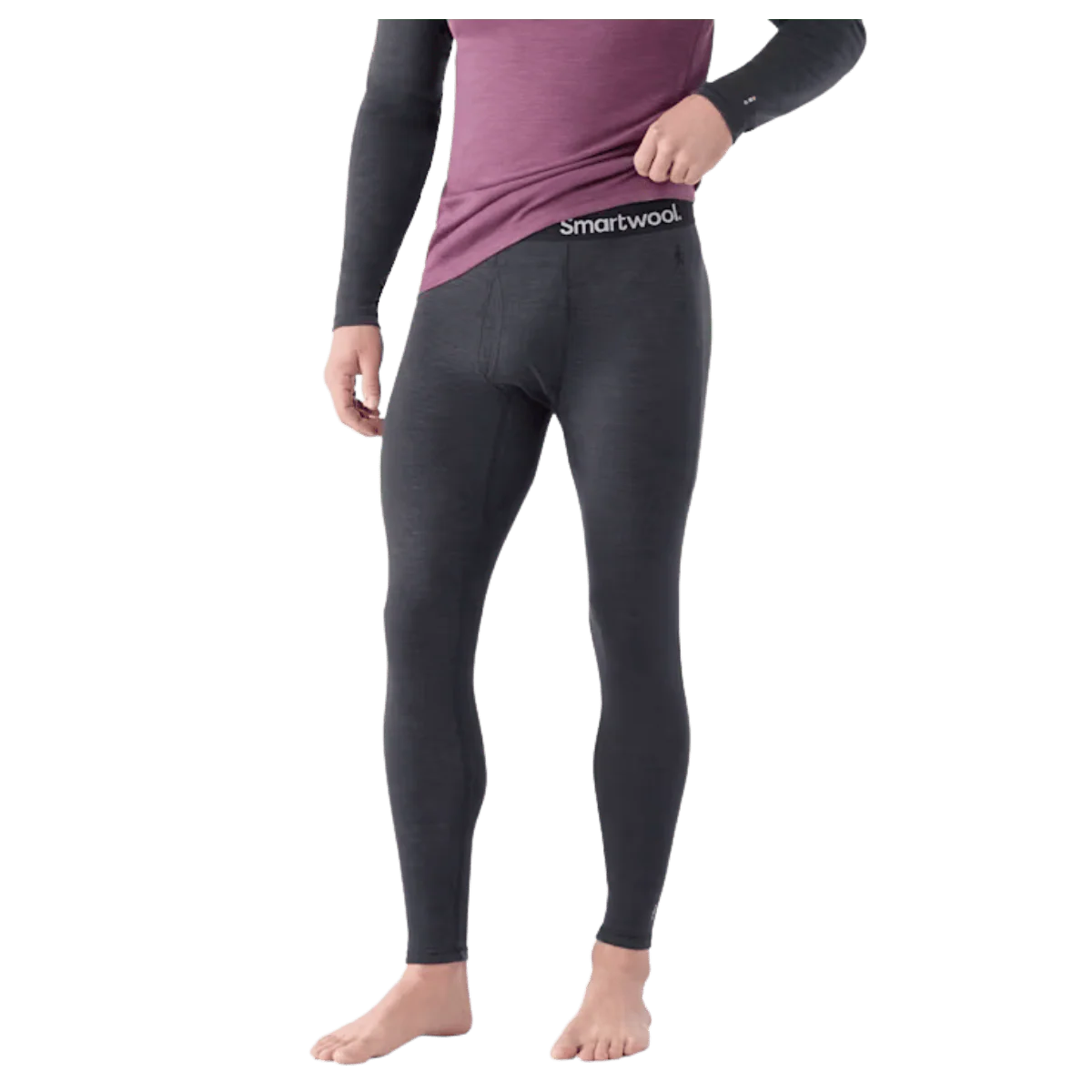 SMARTWOOL MEN'S CLASSIC THERMAL MERINO 250 BASELAYER BOTTOM - CHARCOAL HEATHER