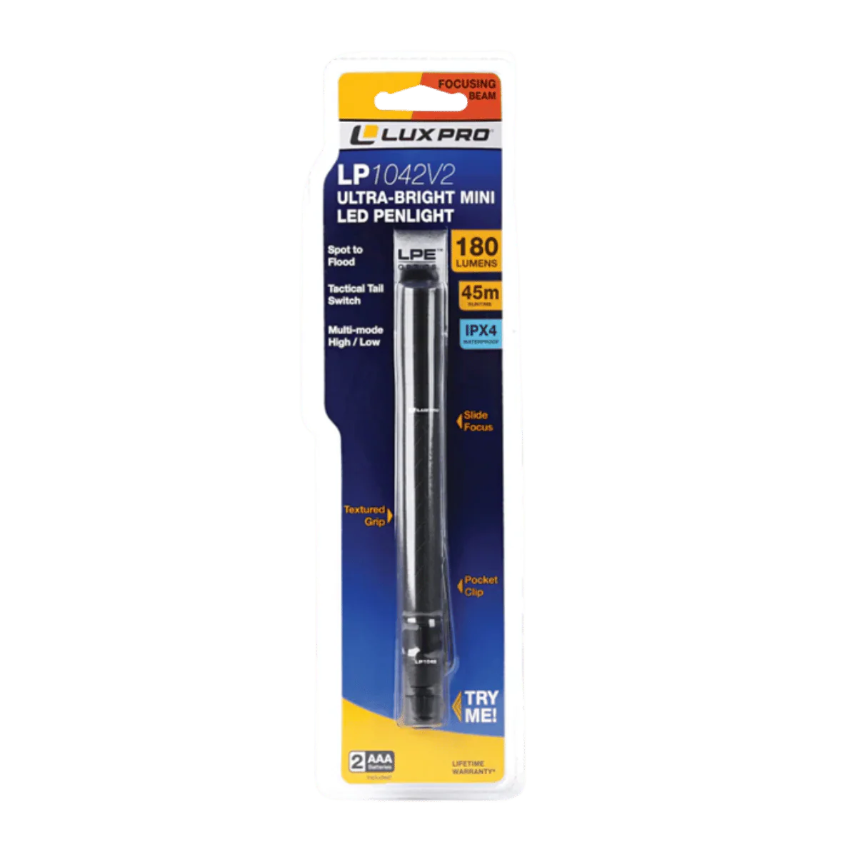 LUX PRO FOCUSING PEN LIGHT - 180 LUMENS