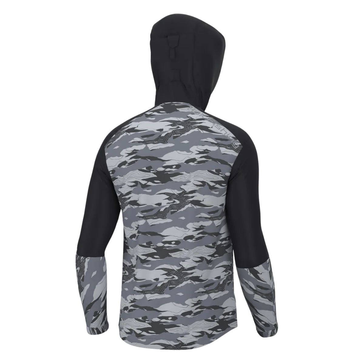 HUK GRAND BANKS JACKET TIDAL MAP - VOLCANIC ASH - Image 2