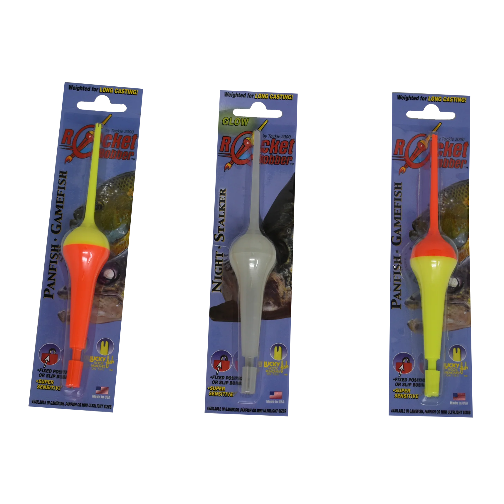 Rocket Bobber, Yellow Top - (6 3/4") Single Blister Pack