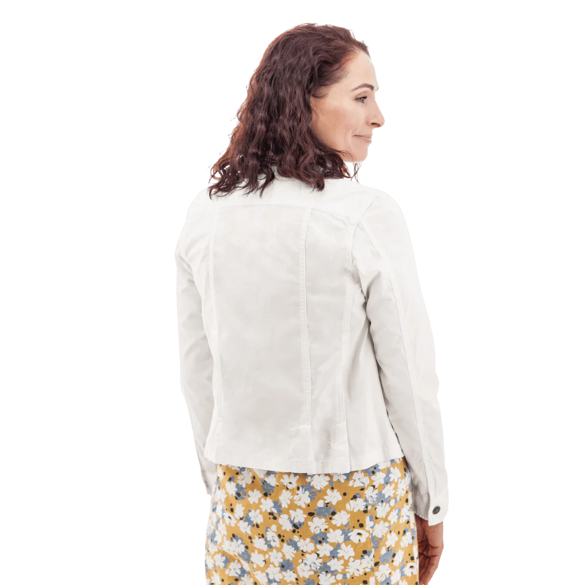 AVENTURA ARDEN ORGANIC JEAN STYLE WOMENS JACKET - WHITE - Image 3