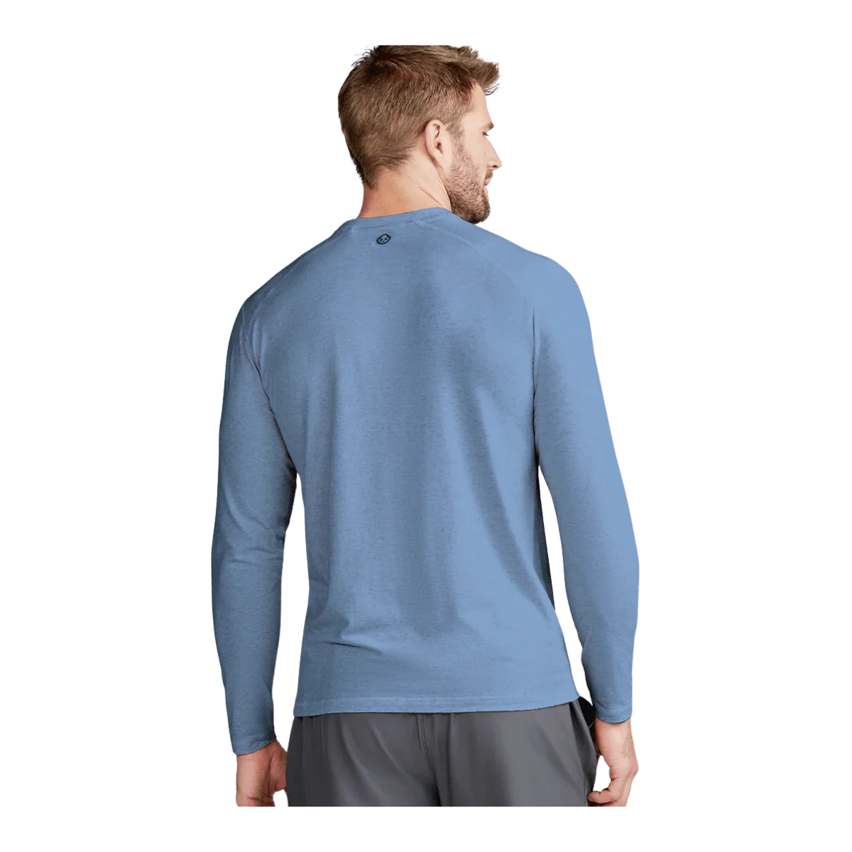TASC MEN'S CARROLLTON FITNESS LONG SLEEVE T-SHIRT - CHAMBRAY HTHR - Image 3