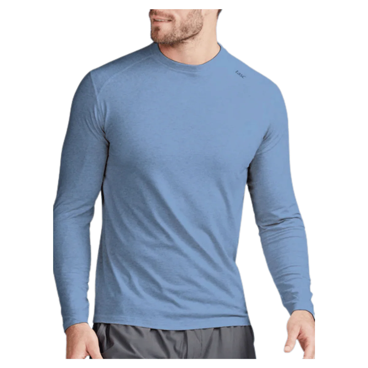TASC MEN'S CARROLLTON FITNESS LONG SLEEVE T-SHIRT - CHAMBRAY HTHR - Image 5