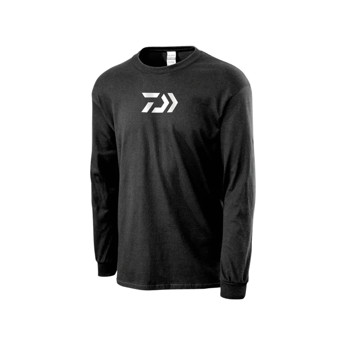 DAIWA BLACK PRINT LS T-SHIRT - LARGE - WHITE
