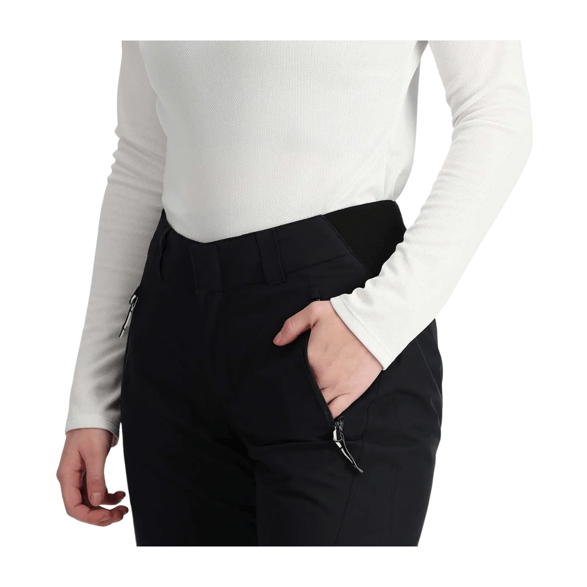 SPYDER WOMEN'S WINNER BLACK PANTS - Image 4
