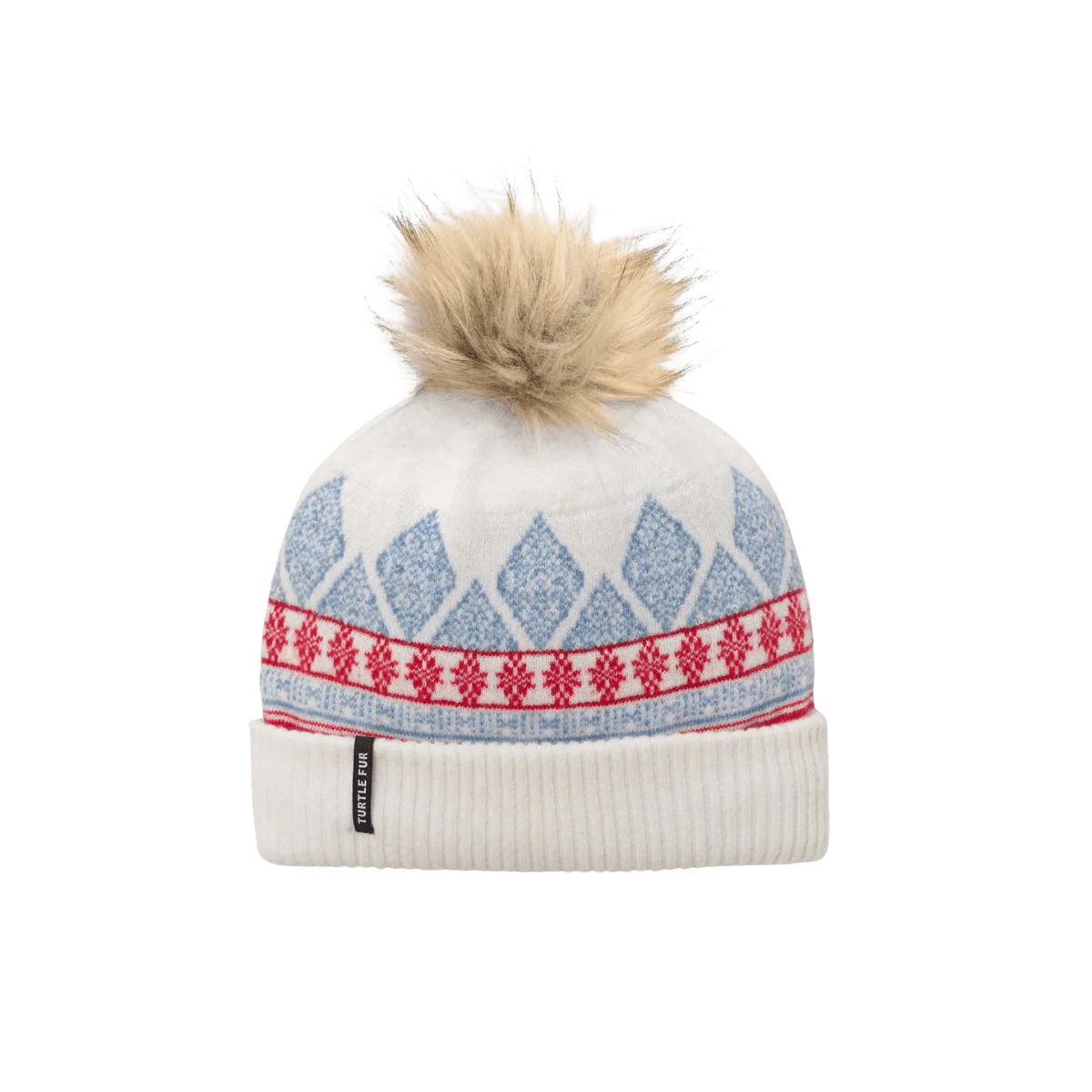 TURTLE FUR RECYCLED ELLEN POM BEANIE - Image 2
