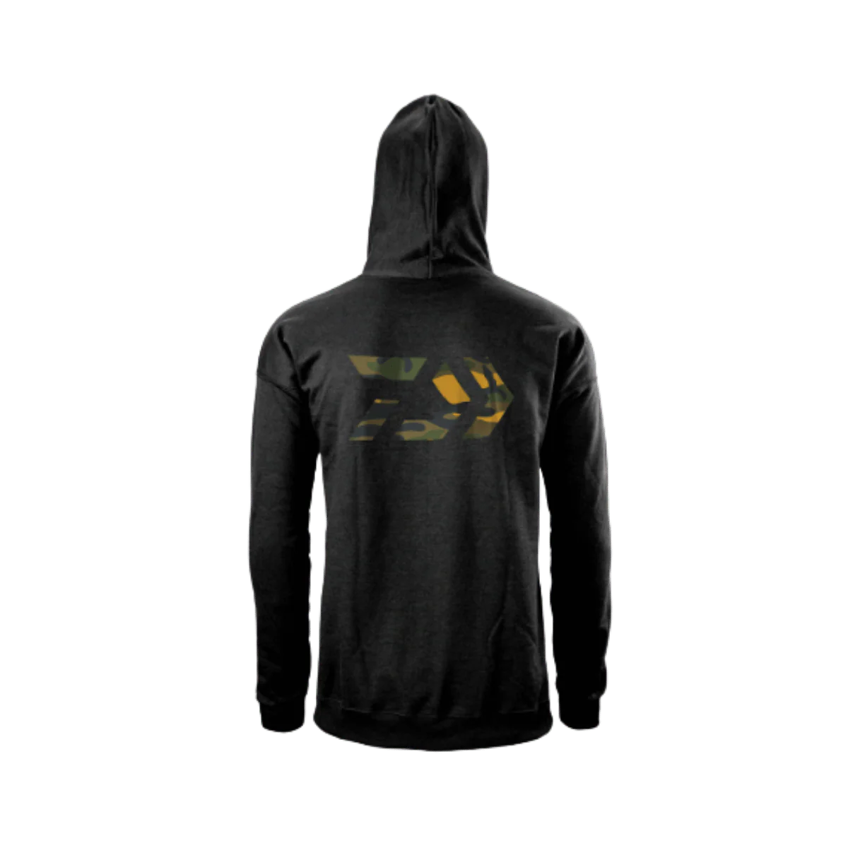 DAIWA D-VEC GREEN CAMO PRINT HOODIE - BLACK - Image 2